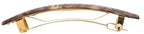 France Luxe Classic Rectangle Barrette - Pavlova Brown