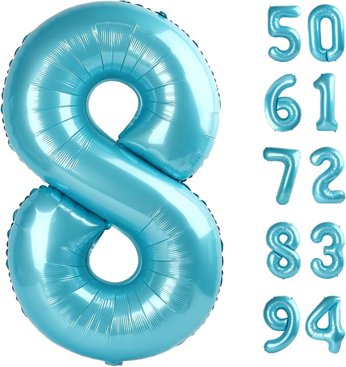 Pastel Blue 8 Balloon by IWERP