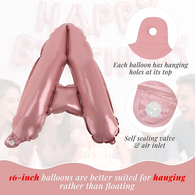 CARGEN 16in Happy Birthday Balloons Banner - Image 8