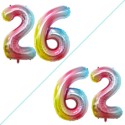 Number 26 Balloons for 26th Birthday Party Decorations, 42 Inch Jumbo Foil by GOER