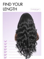 LUVME HAIR All-Day Comfort 100% Human Hair Loose Body Wave 5x5 Lace Front Wig Glueless Wigs Human Hair Pre Plucked Pre Cut Long Black Wig Lace Closure Wigs Frontal Wigs