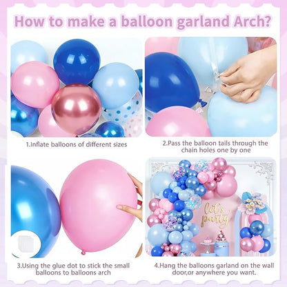 Gender Reveal Arch Kit, Different Size | Latex Balloons - Image 3