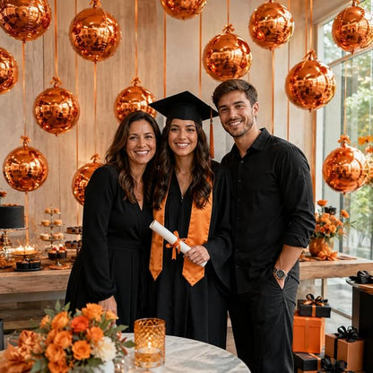 Orange Round Foil Balloons - Image 6