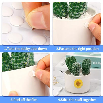 JUNEBRUSHS 350 Pieces Double Sided Sticky Dots, Sticky Tack - Image 3