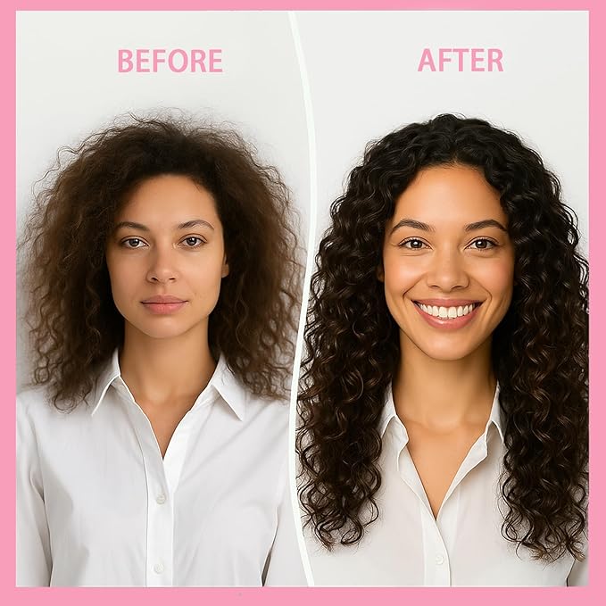 Curl Defining Brush, Curly Hair Brush for Detangling Shaping and Styling Curly Hair, Vented Candy Brush for Wet or Dry Hair Types for Women and Girl, Defining with Side Gear, Reduces Frizz (Pink)