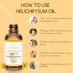 Helichrysum Essential Oil 1 Oz – 100% Pure & Natural – Helichrysum Oil for Bruising, Skin, Aromatherapy, Massage & DIY Use