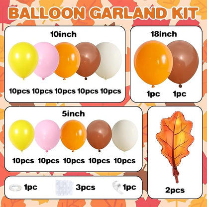Fall Pink Balloons Garland Arch Kit - Image 2