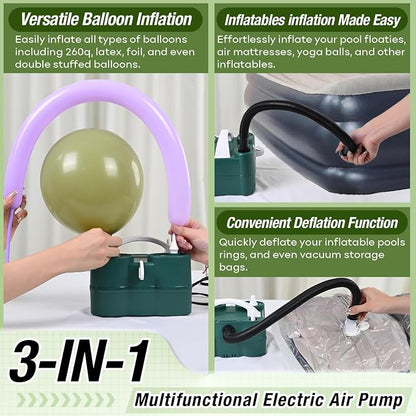 3-in-1 Electric Balloon Pump, Portable Air Pump - Image 2