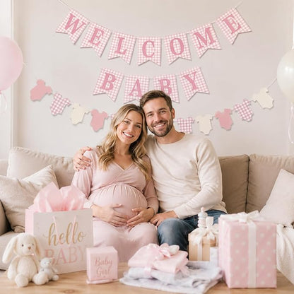 Baby Girl Baby Shower Banner - Image 5