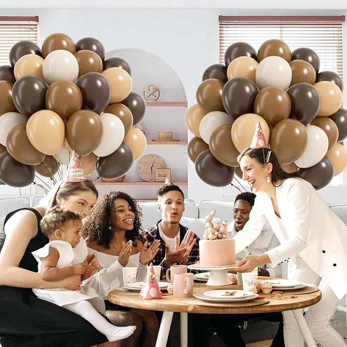 60pcs Brown Balloons 12inch - Image 7