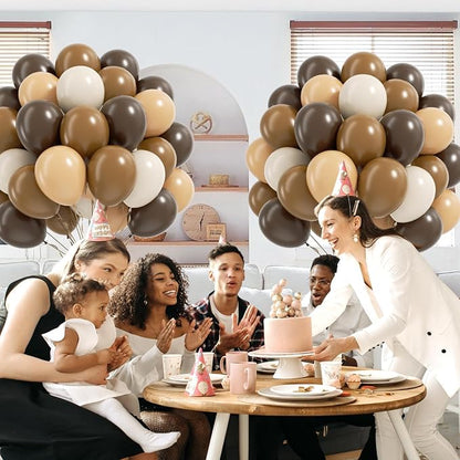 60pcs Brown Balloons 12inch - Image 7