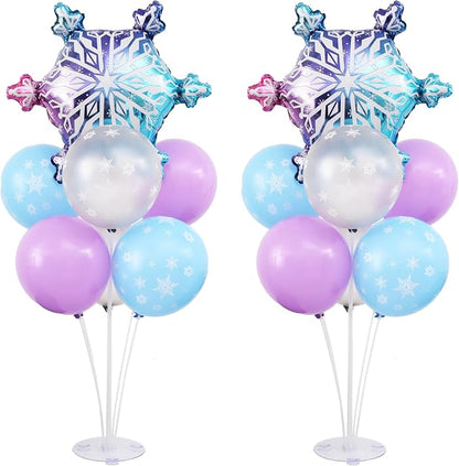 Snow Balloon Table Centerpiece Stand Kit 2 Sets by KIRINDECORATION