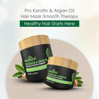 Herbishh Argan Hair Mask-Deep Conditioning & Hydration For Healthier Looking Hair- for very Dry, Weak, Stressed Out Hair, No Sulphates, No Parabens (150 ML)