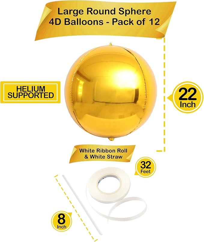 KatchOn Gold Balloons - Image 3