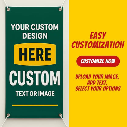 Custom Vinyl Banner with 150+ Sizes – Personalized Outdoor or Indoor Sign – Any - Image 3