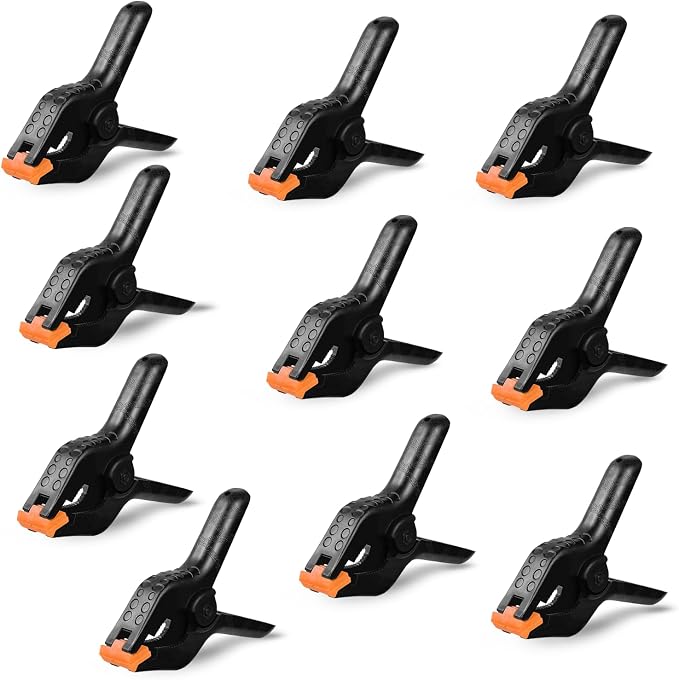 3.5 Inch Spring Clamps for Balloon Arch, 10 Pack Backdrop Clips Heavy Duty | by FEFU