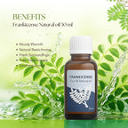 Roots & Above Pure Frankicense Essential Oil – 99% Natural Cold-Pressed Oils for Aroma, Skin, Face, Hair, Diffuser, Massage, Soap, DIY & Candle Making Scent - 1.01 Oz/30ml