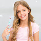 Toddler Comb Set, Small Cute Fine Tooth Baby Comb & Rat Tail Comb for Hair Styling, Blue Mini Toddler Hair Comb Plastic Parting Combs, Anti-Static Hairdressing Comb for Baby Girl Wet Dry Hair (2Pcs)