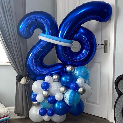 40 Inch Navy Blue 26 Number Balloons Giant Jumbo Huge 26 or 62 Foil Mylar - Image 3