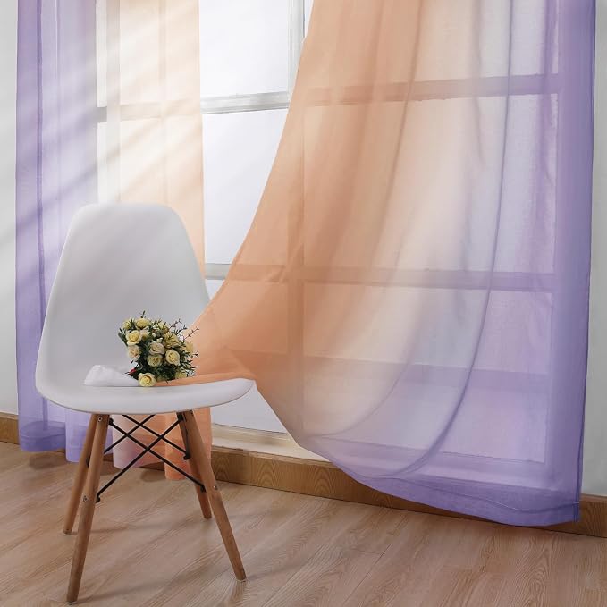 DWCN Ombre Sheer Curtains - Image 2