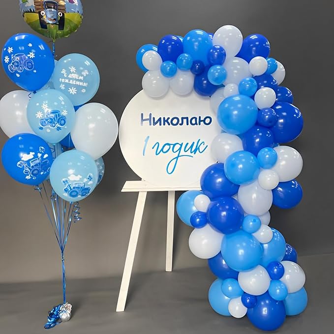 Voircoloria 110pcs Royal Blue Latex Party Balloons, 12inch | - Image 8