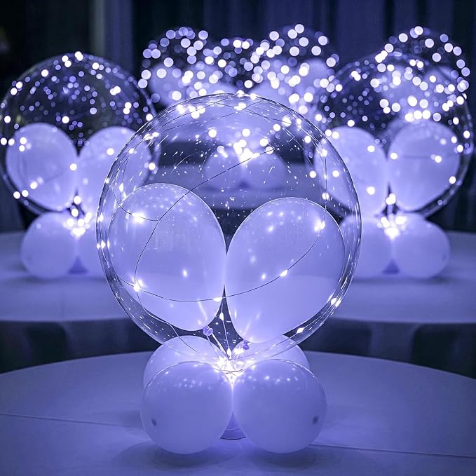 12PCS LED Balloons, christmas decorations clear transparent - Image 2
