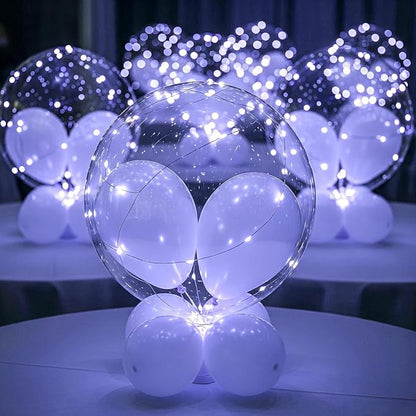 6 Pack LED Balloons, christmas decorations clear transparent - Image 4