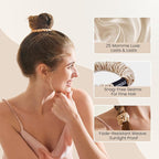 THXSILK 100% Mulberry Silk Scrunchies 3-Pack, 25 Momme Mulberry Silk Hair Ties for Women, Sleek Low Profile No Damage Ponytail Holders, for Fine Hair & Everyday Use, Warm Colors