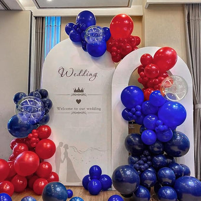 Blue and Red Balloon Garland Arch Kit - Image 4