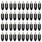 No Crease Hair Clips Makeup Pin Curl Clip Bulk 40Pcs Multicolor No Bend Dent Bang Creaseless Hair Clips for Makeup Application Bangs Hairpin Setting Pins Clip for Women Styling (Black)