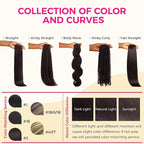 Lashey Seamless Clip in Hair Extensions Human Hair 130g 18 Inch 9pcs #2 Dark Brown Light Yaki Straight Full Pack Clip in Hair Extensions for Women