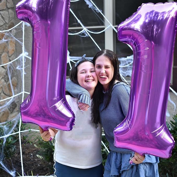 Number Balloons 26 Balloon Purple - Image 2