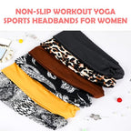 Lotus78, Pack of 12 Wide Headbands for Women Non Slip, Fashionable Sports Hair Bands for Women's Hair, Soft Elastic Stretchy Head bands, Yoga Workout Headbands for Women Daily Fashion(Multicolor icon)