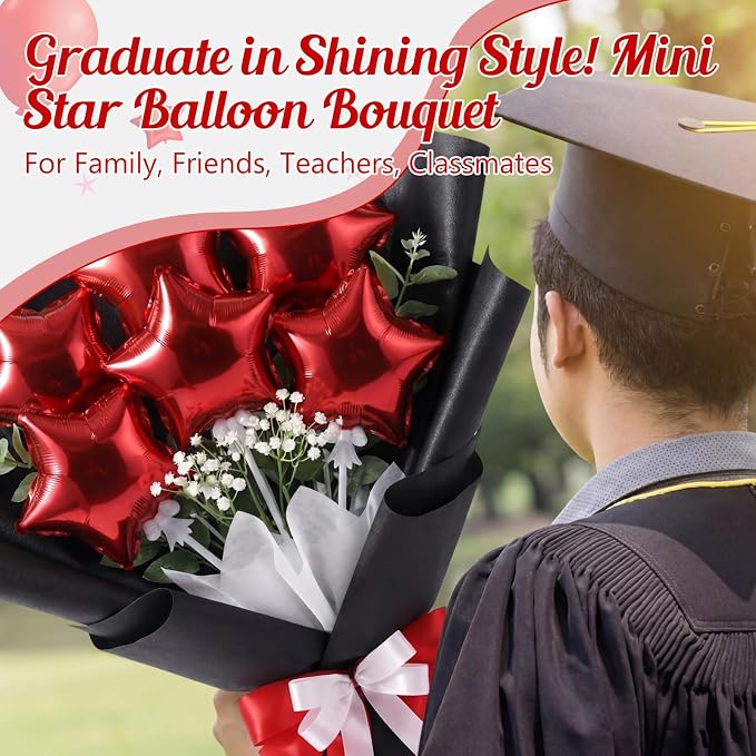 30 Pcs Mini Star Self Inflatable Balloons Bulk - Image 3