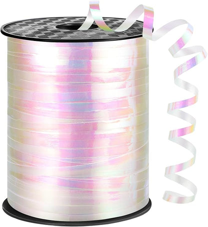woric 600 Yard Iridescent White Curling Ribbon Balloon String Ribbon | 1/5 Inch by woric