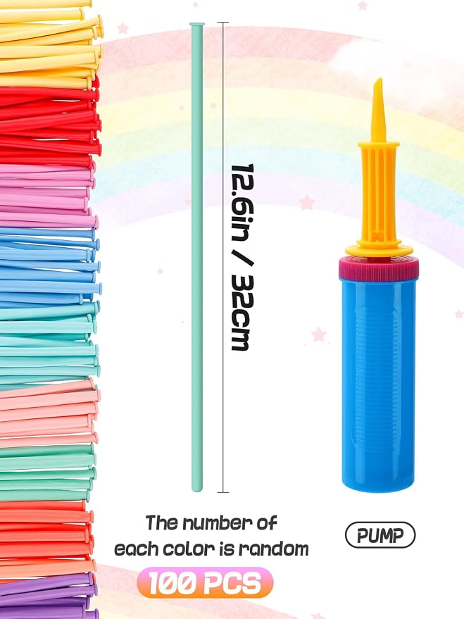 Apipi 100 Pcs Premium Latex 260 Balloons Kit - Image 6
