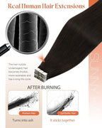 Sunny Hair Tape in Hair Extensions Human Hair Dark Brown Tape in Extensions 26inch Hair Extensions Real Human Hair Tape in 50g