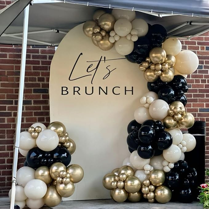Black White and Gold Balloons - Image 7