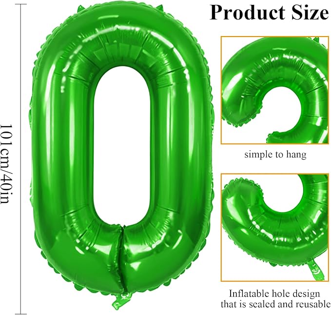 Number 20 Balloons for 20th Birthday Party Decorations, 0-100 Large No.20 - Image 2