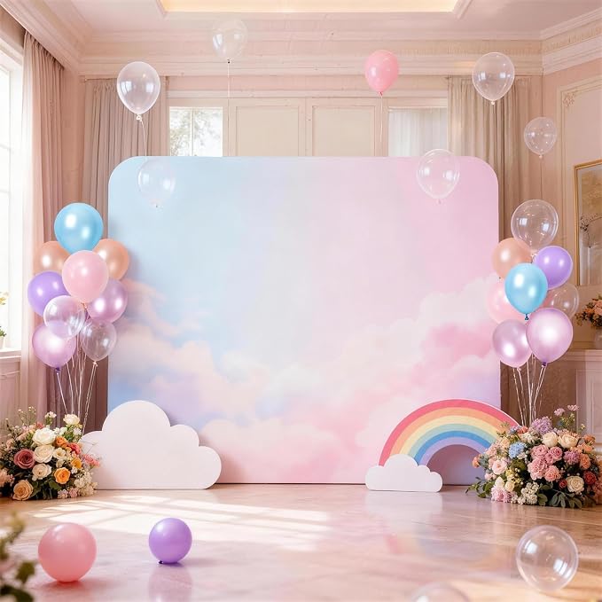 Pastel Mermaid Balloons Set, Pearl Rose Gold Metallic Pink Purple Blue Latex - Image 7
