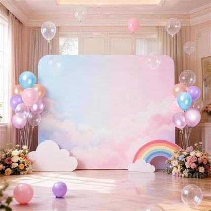 Pastel Mermaid Balloons Set, Pearl Rose Gold Metallic Pink Purple Blue Latex - Image 7