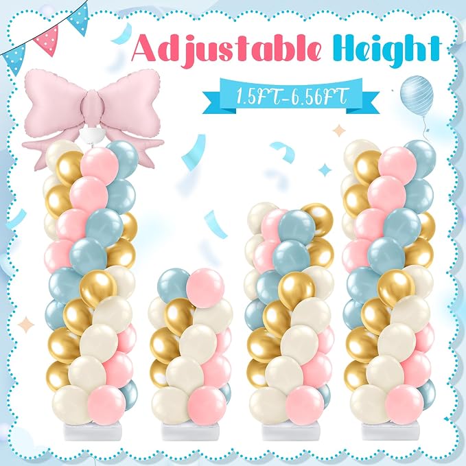Lunmon 2 Sets Burnouts or Bows Gender Reveal Decorations, Burnouts or Bows - Image 4