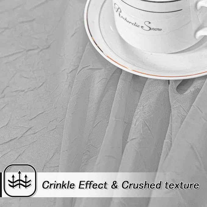 MYSKY HOME Crushed Voile Sheer Curtains - Image 4