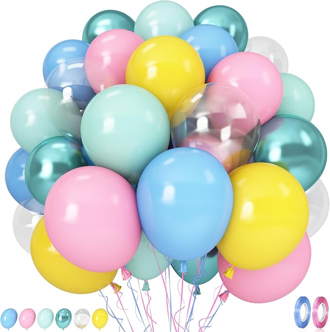 Colorful Cartoon Shark Balloons by Govpy