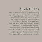 KEVIN.MURPHY SESSION.SPRAY - Strong Hold Finishing Hair Spray - For All Hair Types - Long Lasting Hold - Humidity Resistant Hair Care - 100 mL / 3.4 fl oz (Pack of 2)
