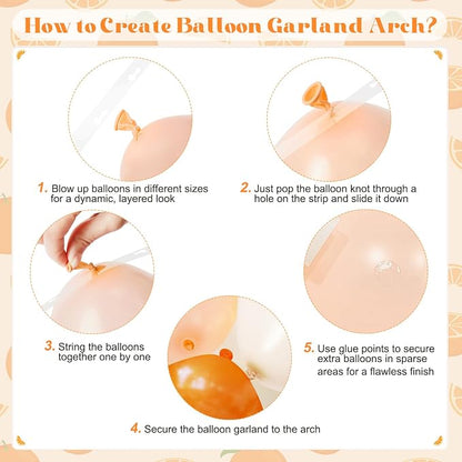 CROSSFINGERS Orange Baby Shower Decorations, Sage Green Balloon Arch Kit | Sand - Image 9