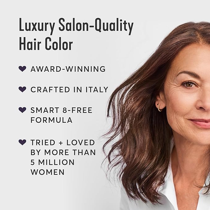 Madison Reed Radiant Hair Color Kit - 6NAC Medium Chocolate Brown with Copper-Auburn Undertones (Verona), Dimensional Gray Hair Blending Permanent Hair Dye, PPD-Free & Ammonia-Free, 2 Pack