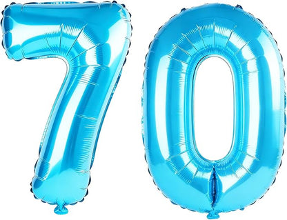 40 Inch Number 70 Balloons for 70th Birthday Party Decorations, 0-100 Jewelry by FOBELEC