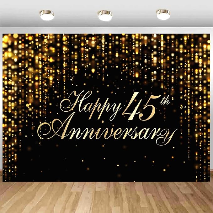 Happy 45th Anniversary Backdrop - Image 5