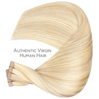 WENNALIFE Tape in Hair Extensions Human Hair, 40pcs 120g 26 inch Balayage Light Wheat Platinum Blonde Hair Extensions Real Human Hair Straight Tape in Extensions Invisible Human Hair Extensions Reusab